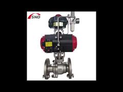 Pneumatic Flange Stainless Steel CF8 Ball Valve DN50 For Industrial Use