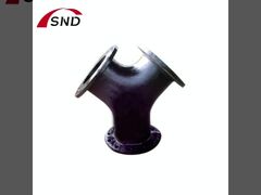 Cast iron flange Y-type tee pipe fittings